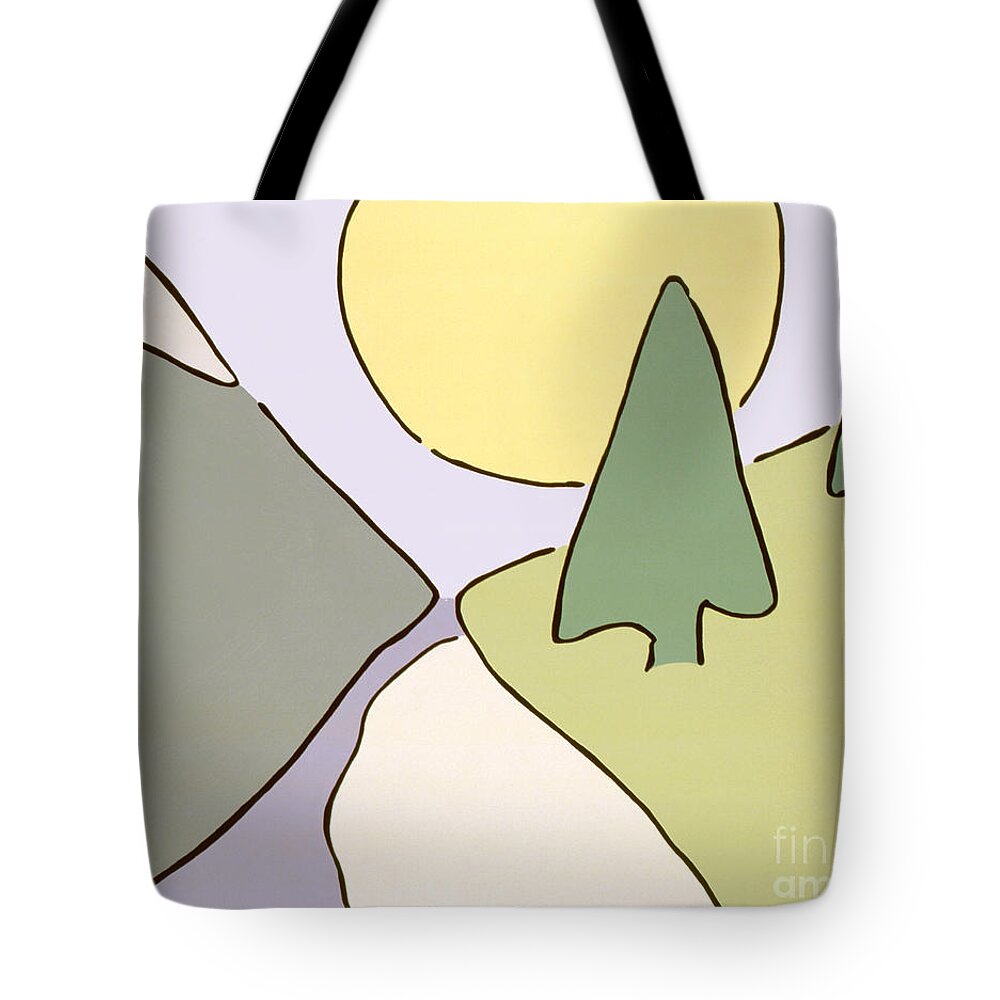 Nature Tote Bag featuring the painting Natural Balance #2 by John Bowers