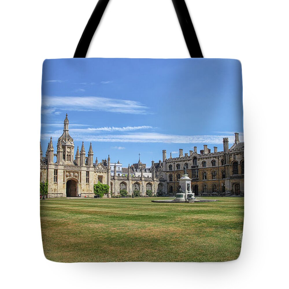 University Tote Bag featuring the photograph New court St John's college, Cambridge by Patricia Hofmeester