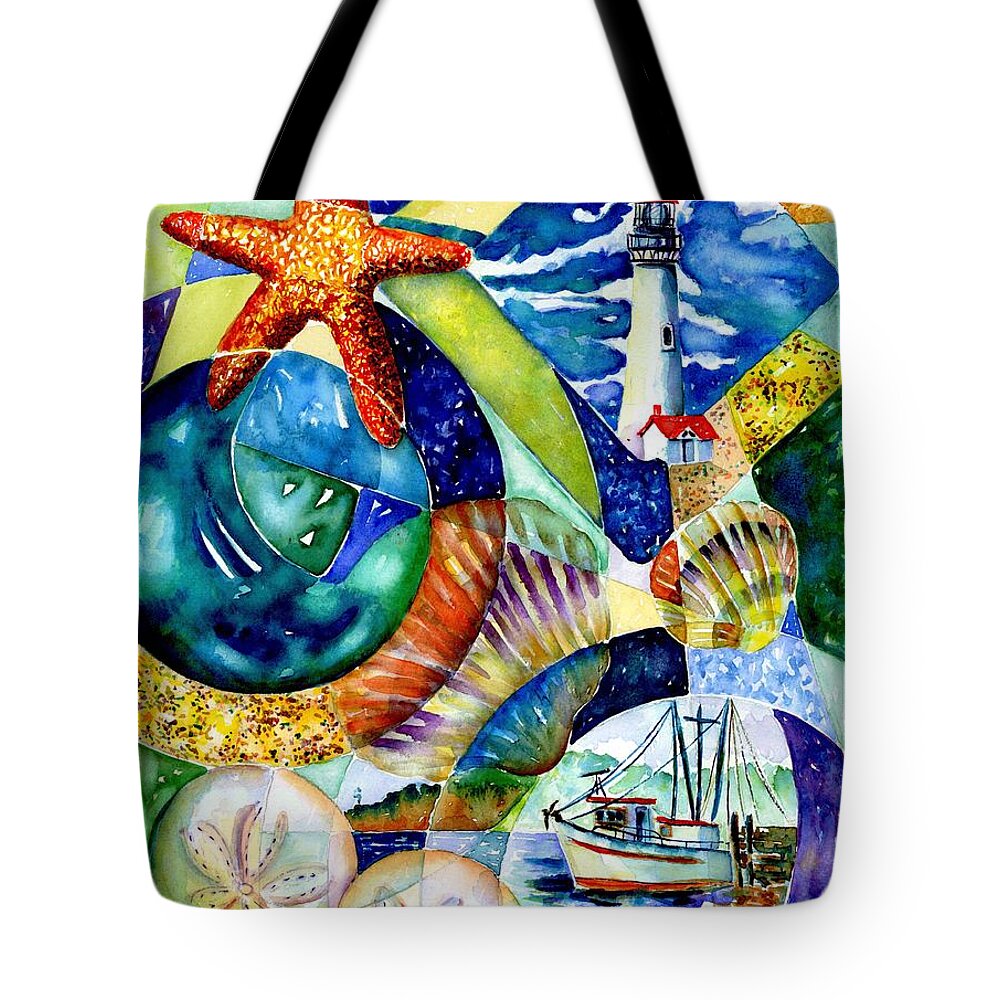 Watercolor Tote Bag featuring the painting Newport #1 by Ann Nicholson
