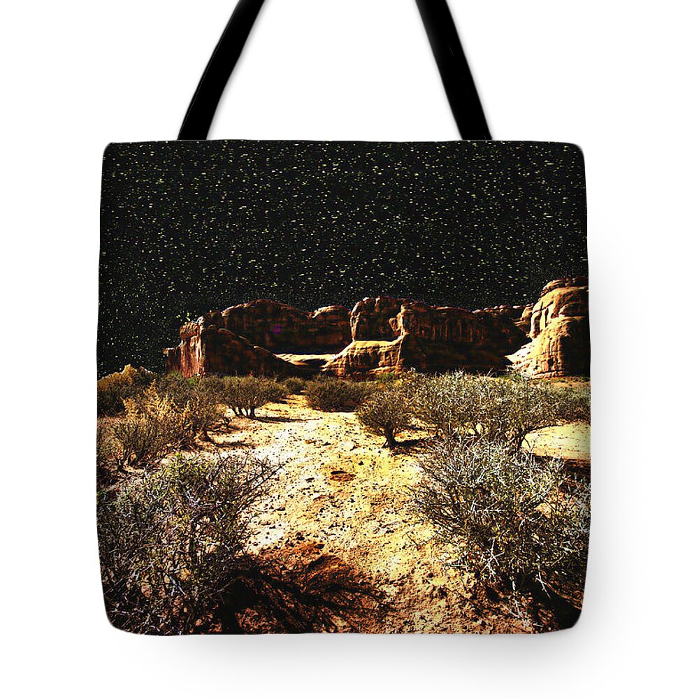 Arches National Park Tote Bag featuring the photograph Night In The Arches #1 by Lawrence Christopher