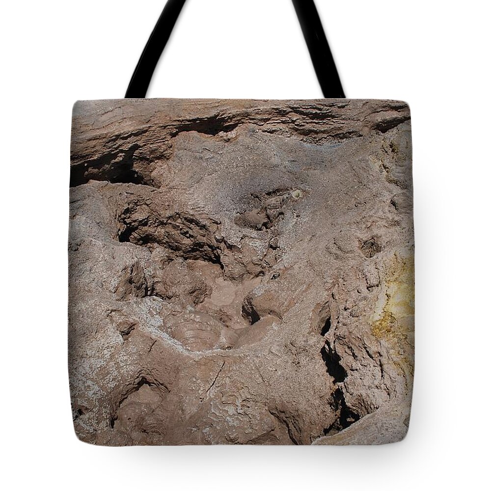 Nisyros Tote Bag featuring the photograph Nisyros volcano fumarole #1 by David Fowler
