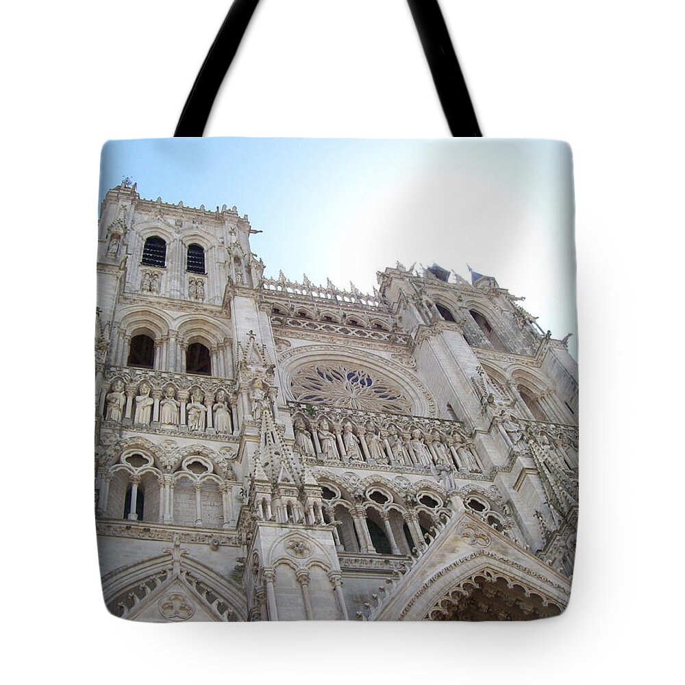 Notre-dame D'amiens Tote Bag featuring the photograph Notre-Dame d'Amiens by Mary Mikawoz
