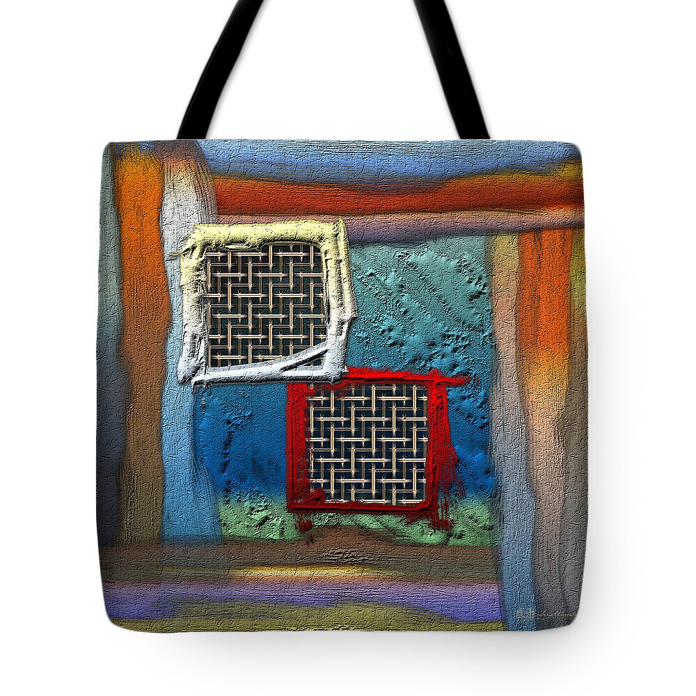 'abstracts Plus' Collection By Serge Averbukh Tote Bag featuring the photograph Obstructed Ocean View by Serge Averbukh
