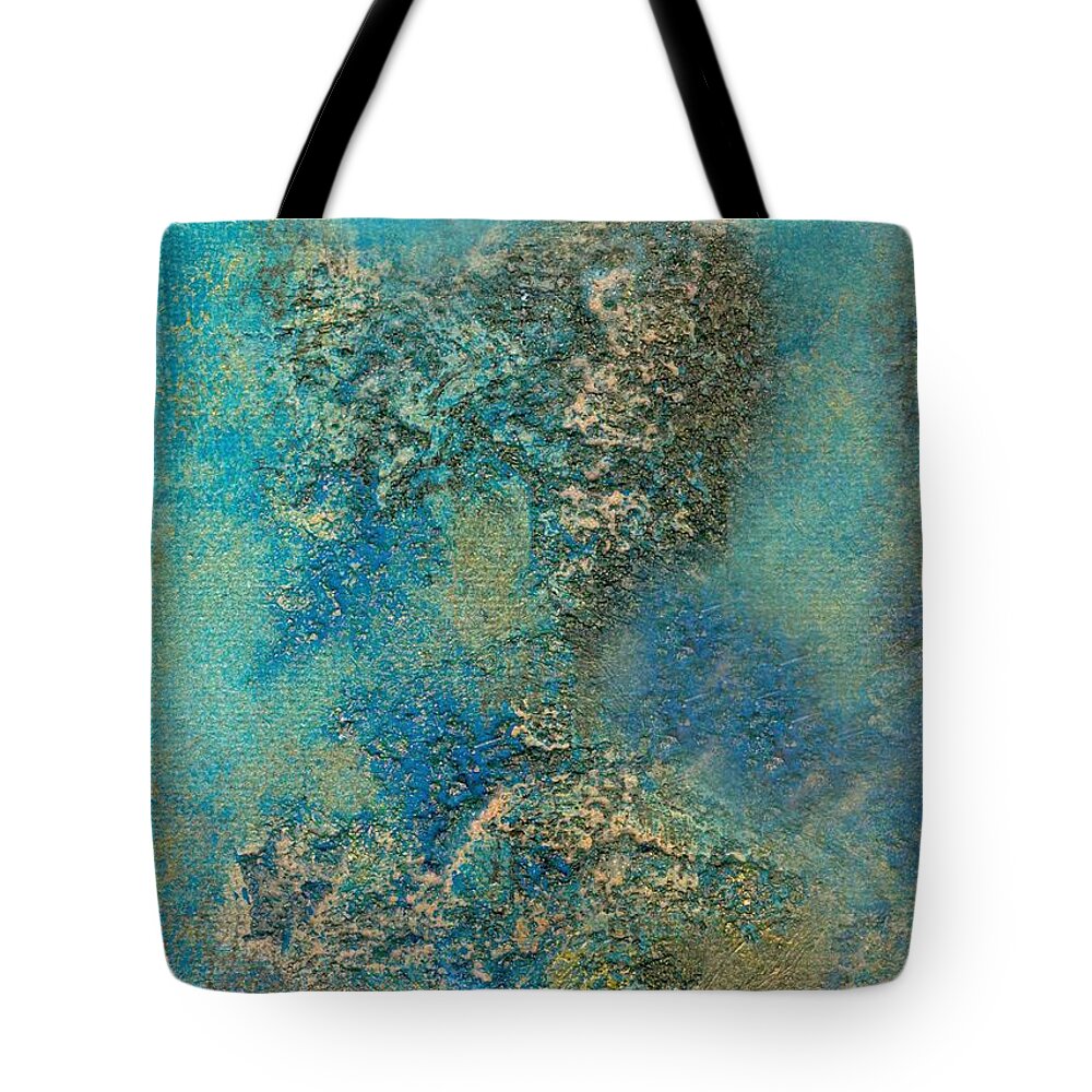 Philip Bowman Tote Bag featuring the painting Ocean Blue by Philip Bowman