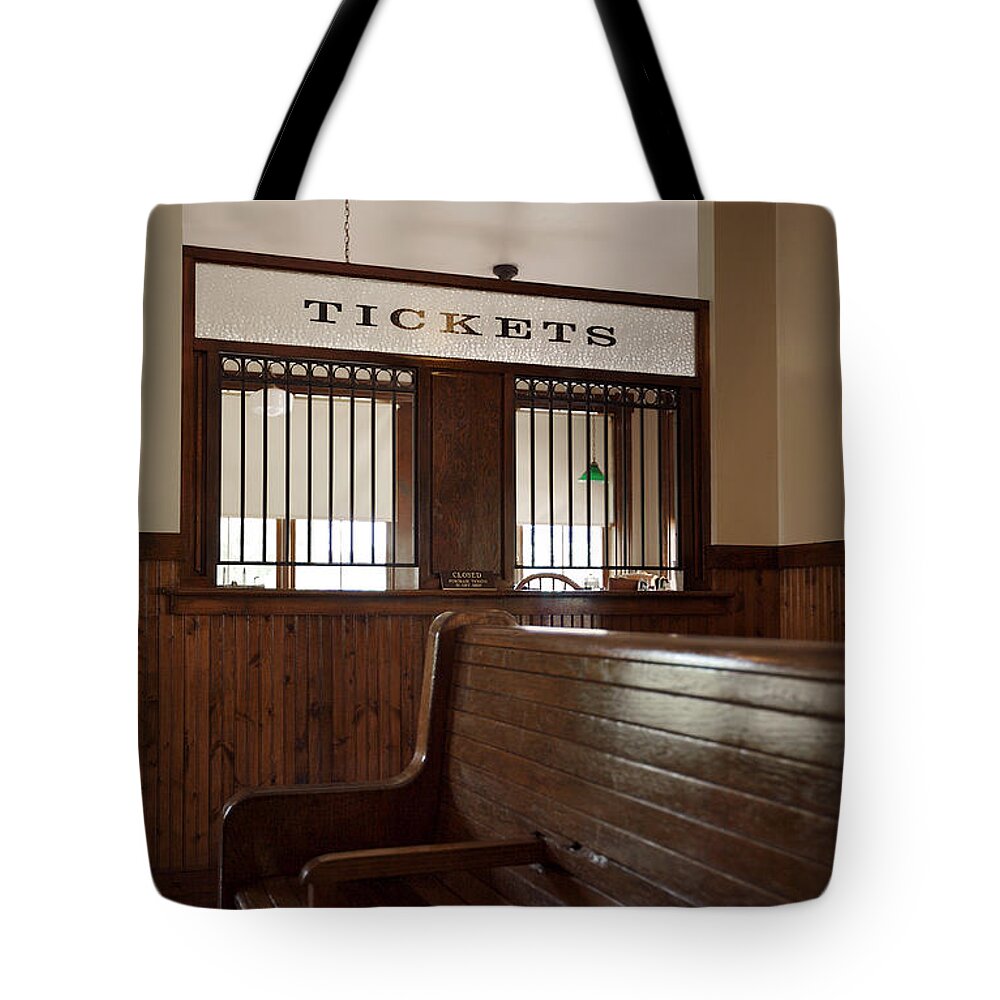 Lawrence Tote Bag featuring the photograph Old Time Train Station #1 by Lawrence Boothby