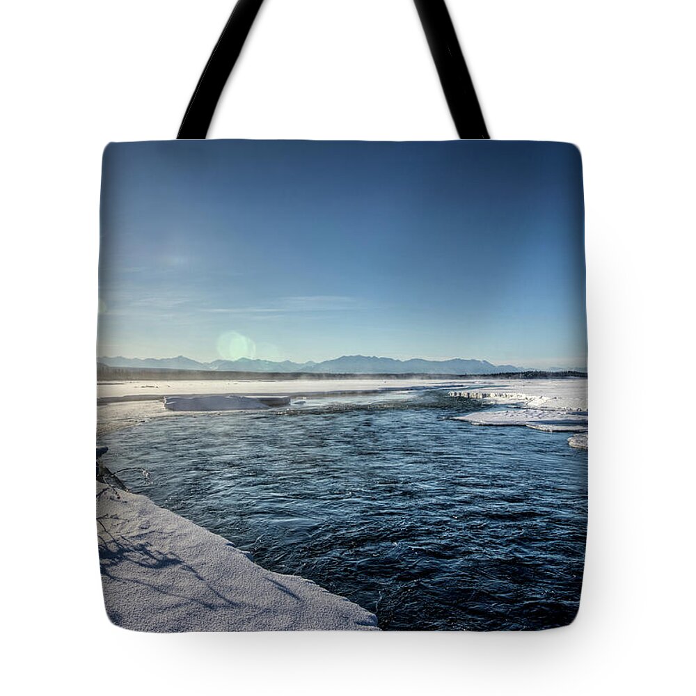 Alaska Tote Bag featuring the photograph Open Water by Fred Denner