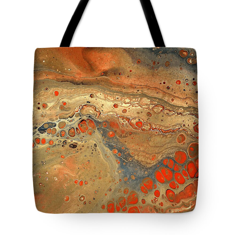Acrylic Tote Bag featuring the painting Outer Limits #1 by Richard Ortolano
