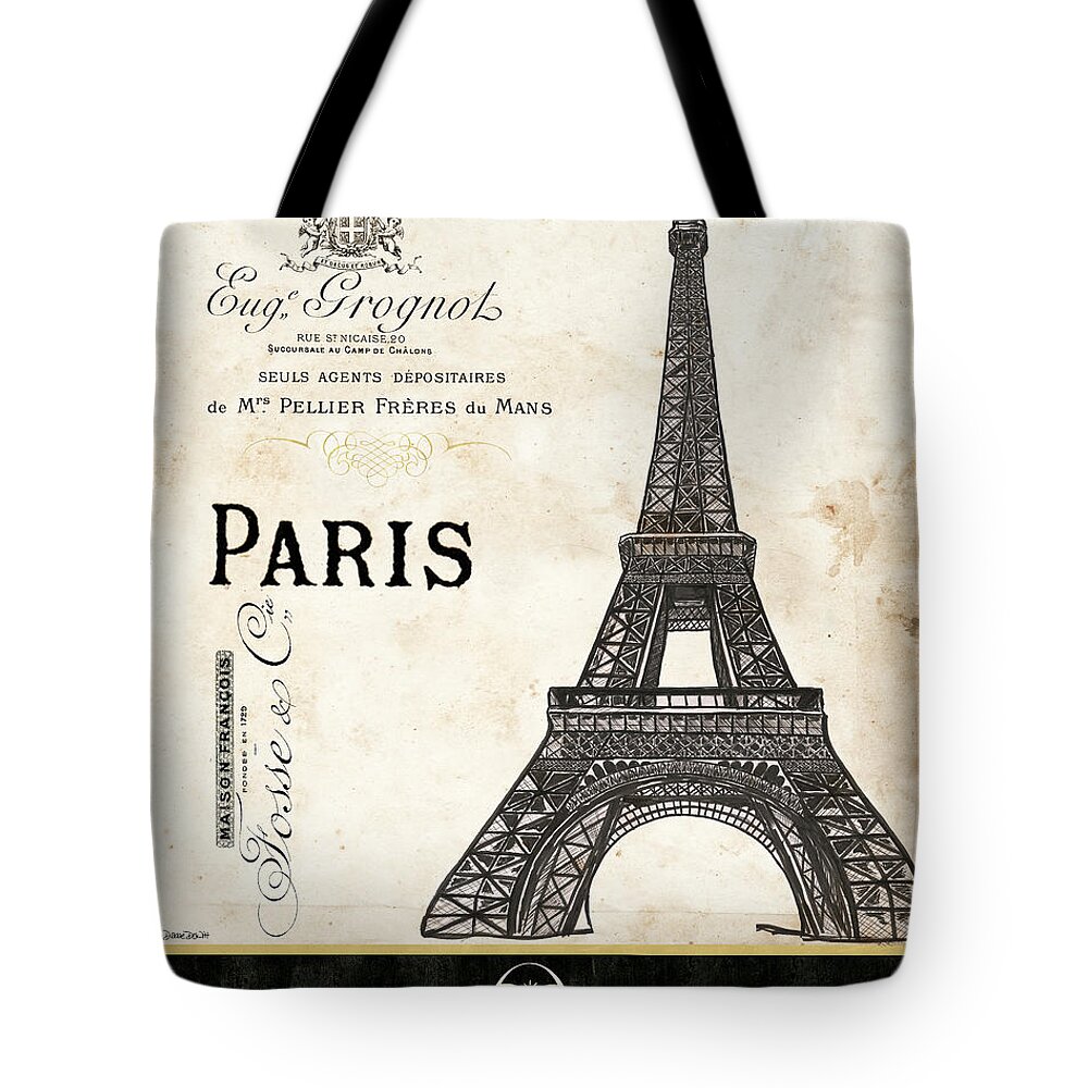 Paris Tote Bag featuring the painting Paris Ooh La La 1 by Debbie DeWitt