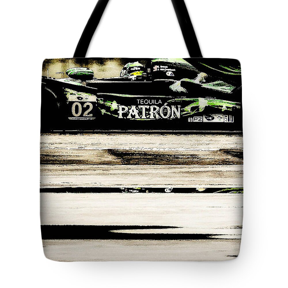 Motorsports Tote Bag featuring the photograph Patron #2 by Michael Nowotny