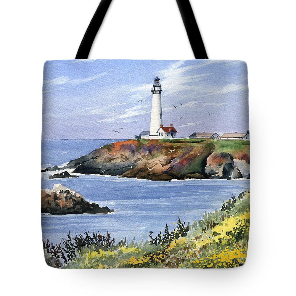 Pigeon Point Lighthouse Tote Bags