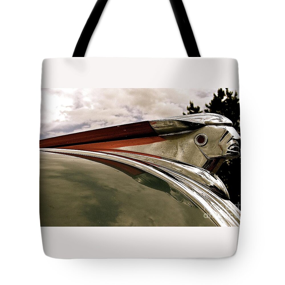 Pontiac Tote Bag featuring the painting Pontiac Ornament #1 by Alan Johnson