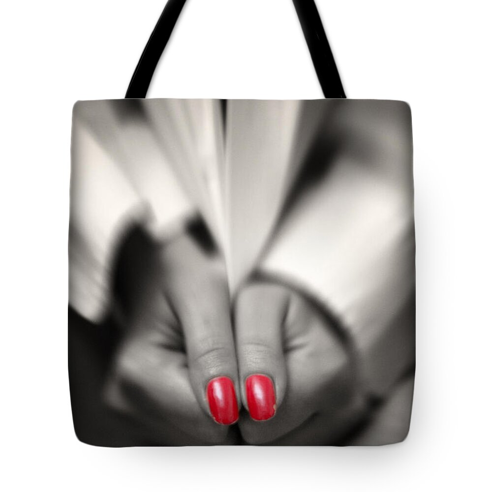 Readult Tote Bag featuring the photograph Red Is My Color by Stelios Kleanthous