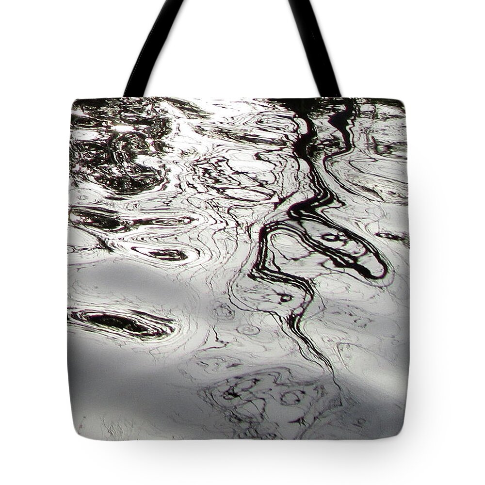 Reflection #1 Tote Bag featuring the painting Reflection #1 #1 by Kazumi Whitemoon