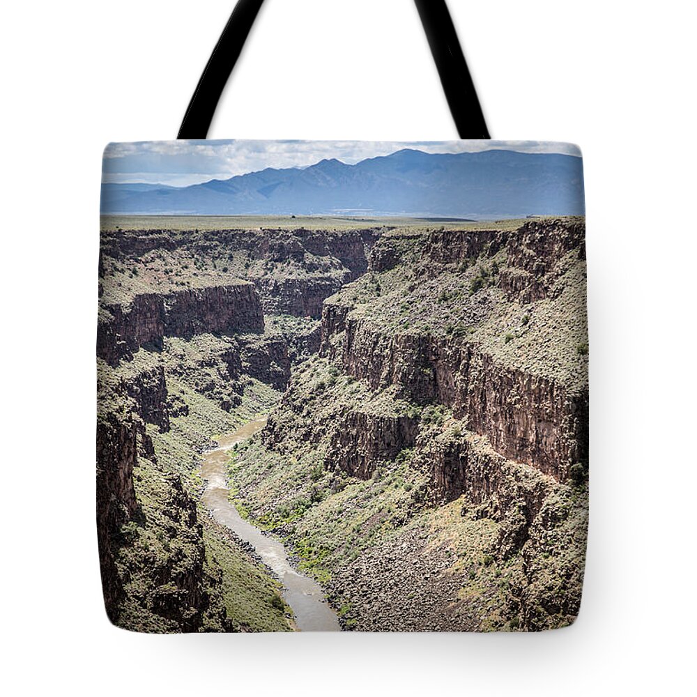 Rio Grande Gorge Tote Bag featuring the photograph Rio Grande Gorge #1 by Lynn Sprowl