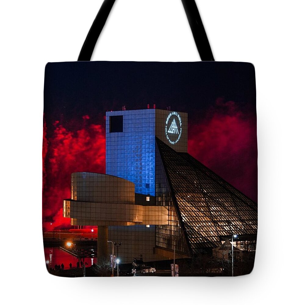  Tote Bag featuring the photograph Rock On Fire #1 by Dale Kincaid