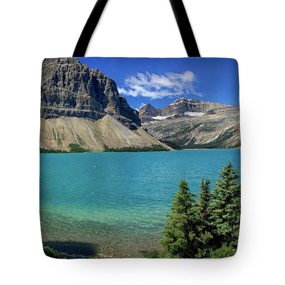 Mountain Tote Bag featuring the photograph Rocky mountains panorama by Patricia Hofmeester
