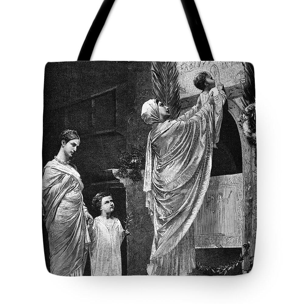 2nd Century Tote Bag featuring the photograph Rome: Christian Widow #1 by Granger
