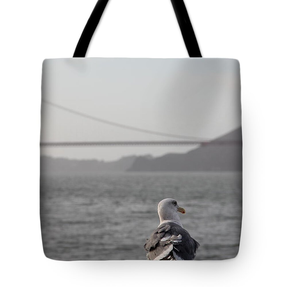 Seagull Tote Bag featuring the photograph Seagull #1 by Lorelle Phoenix