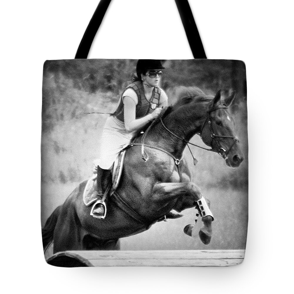 Sheer Determination Tote Bag featuring the photograph Sheer Determination by Anna Porter