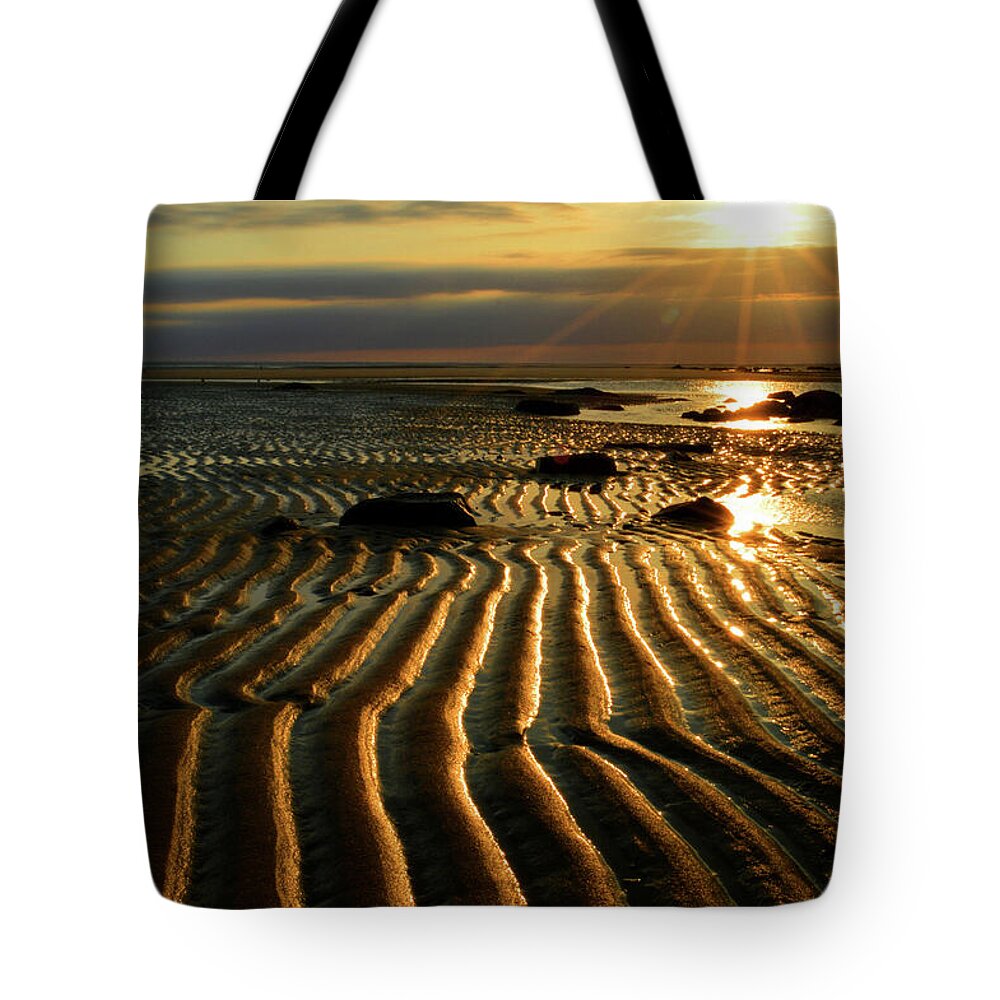 Cape Cod Tote Bag featuring the photograph Shine On - Cape Cod Bay by Dianne Cowen Cape Cod Photography