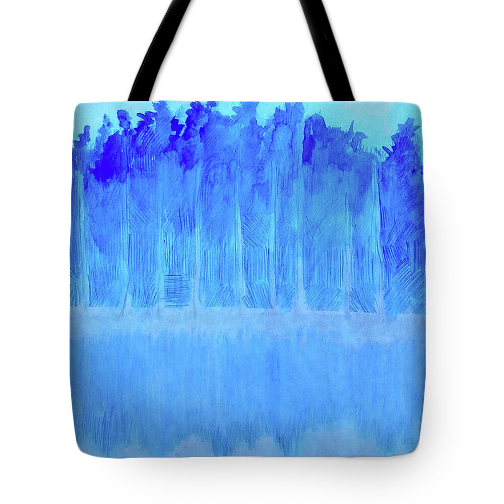 Shivering Timbers Tote Bag featuring the mixed media Shivering Timbers by Seth Weaver