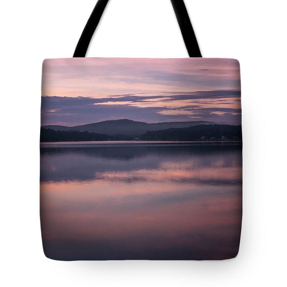 Spofford Lake New Hampshire Tote Bag featuring the photograph Spofford Lake Sunrise by Tom Singleton