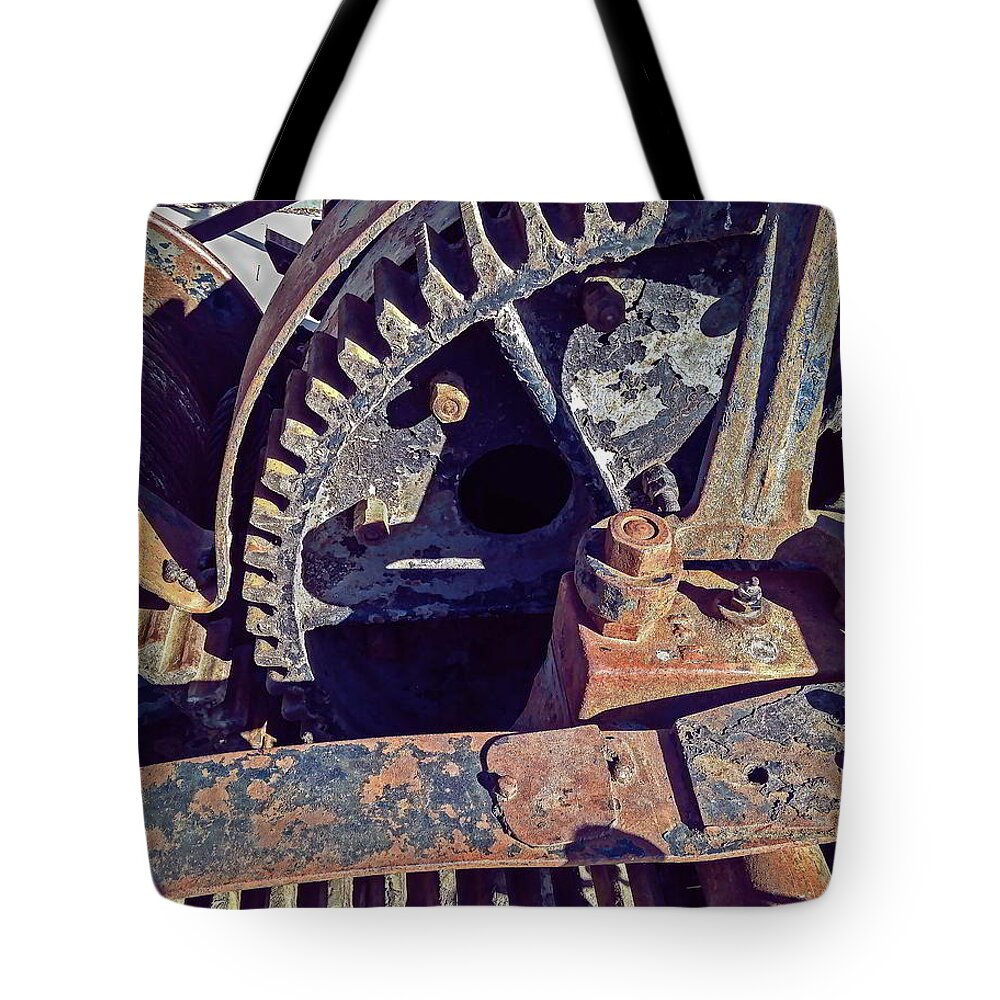 Rust Tote Bag featuring the photograph Spokane's Past by Kathryn Alexander MA