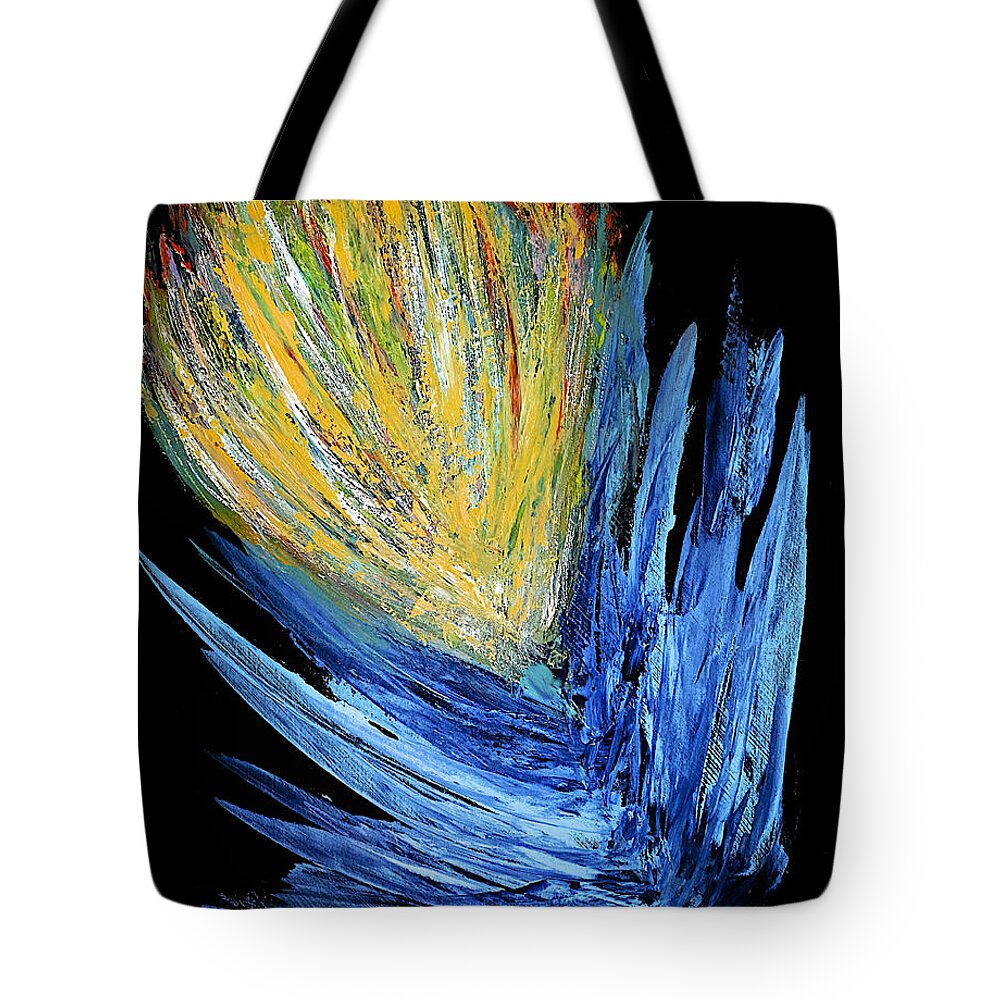 Pop Tote Bag featuring the painting Spring Flowers #2 by Dick Bourgault