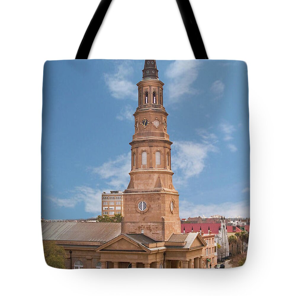 Charleston Tote Bag featuring the photograph St Philips Episcopal Church by Bill Barber