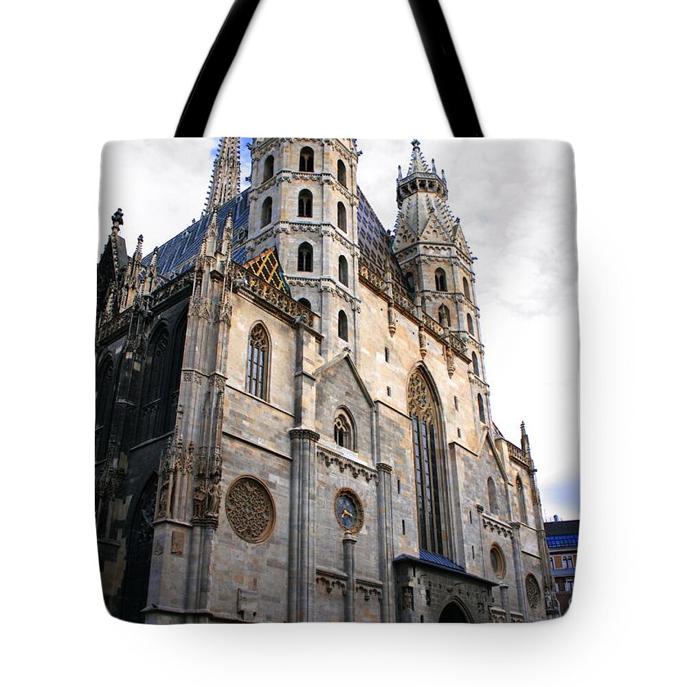 Arch Tote Bag featuring the photograph St Stephens Cathedral Vienna #2 by Angela Rath