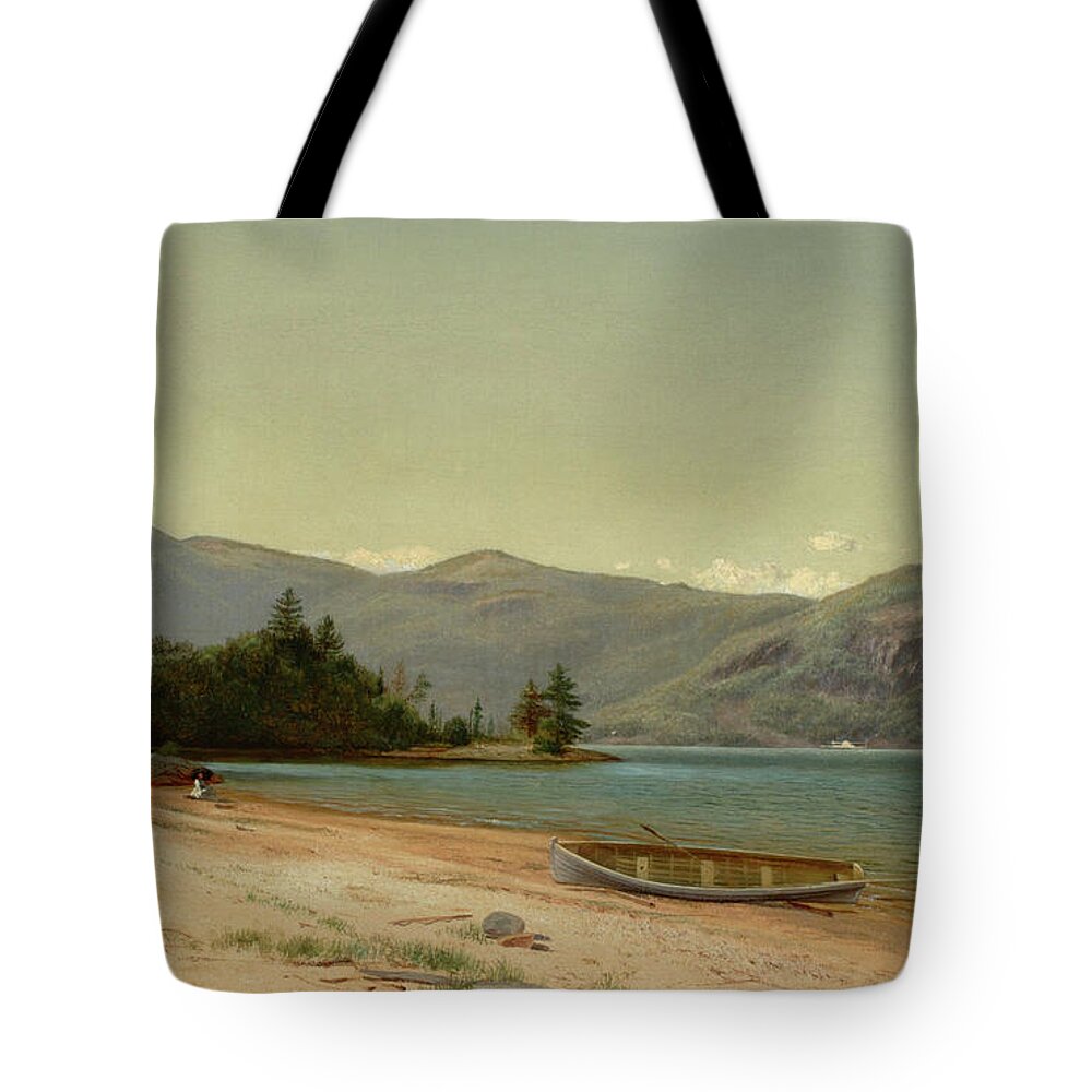 Study Of Nature Tote Bag featuring the painting Study of Nature #1 by Lake George