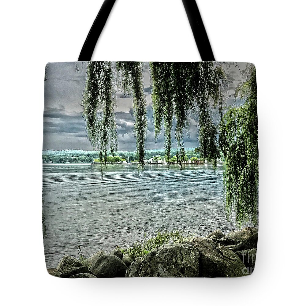 Water Tote Bag featuring the photograph Summer's End #1 by William Norton