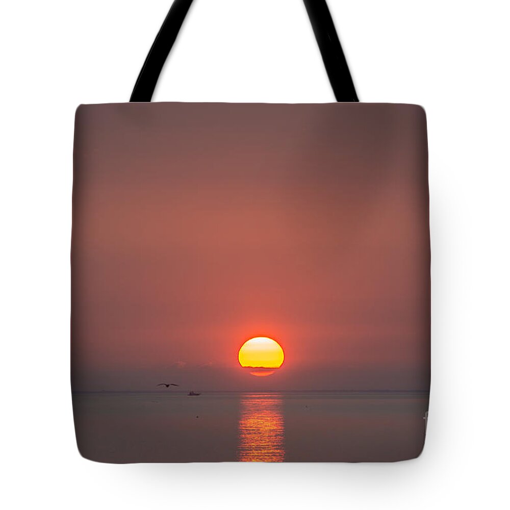 Lake Nipissing Tote Bag featuring the photograph Sunset On Lake Nipissing #1 by Cheryl Baxter