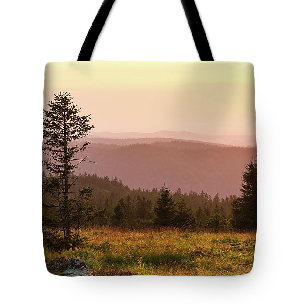 Sunset Tote Bag featuring the photograph Sunset #1 by Paul MAURICE