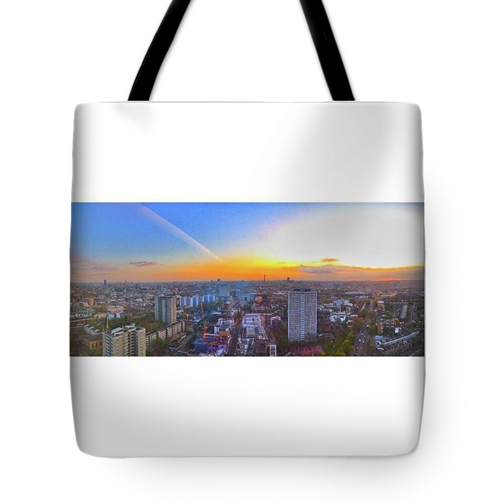 38thfloor Tote Bag featuring the photograph #sunset #skyscraper #38 #38thfloor #1 by Tai Lacroix