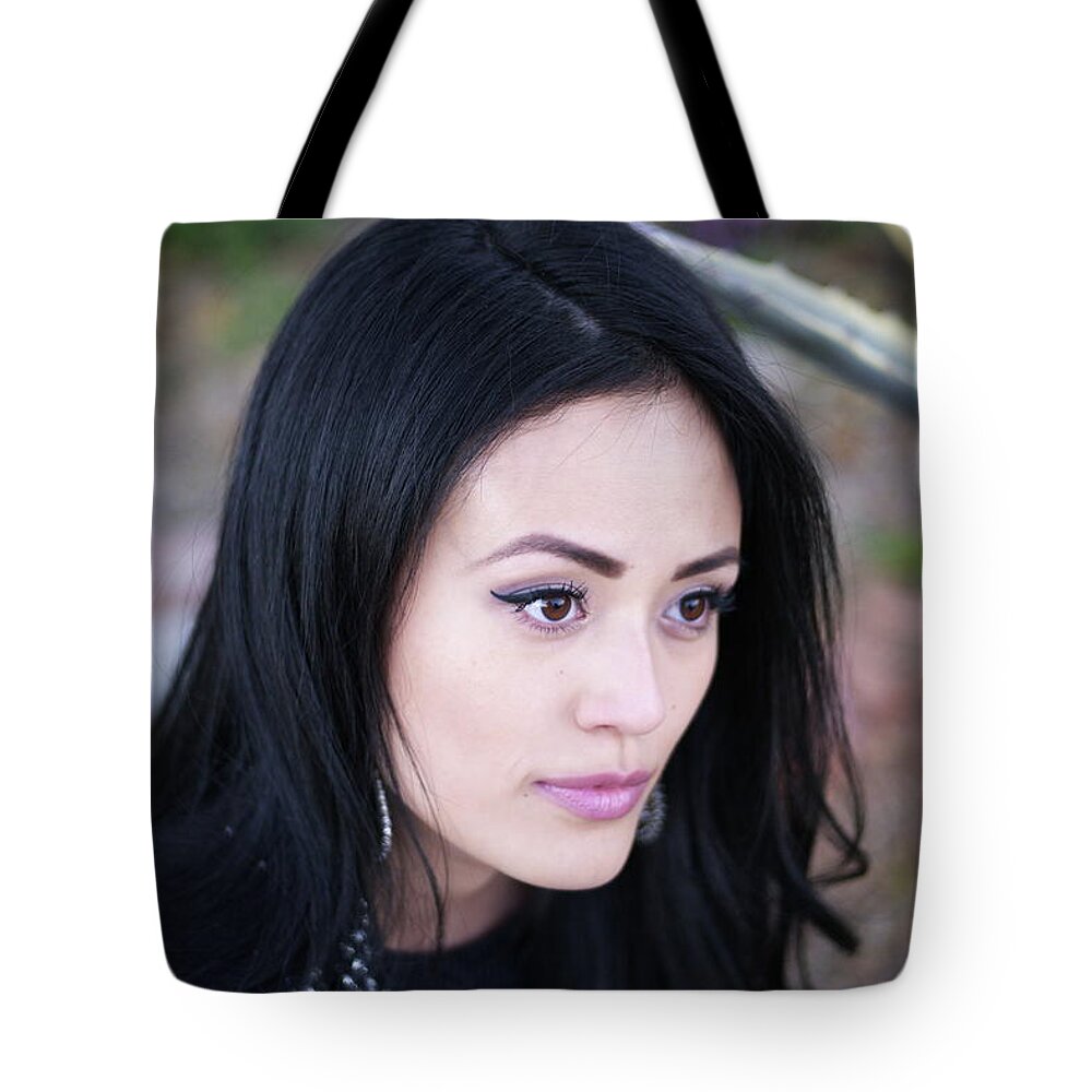  Tote Bag featuring the photograph That Girl Ileen by Carl Wilkerson