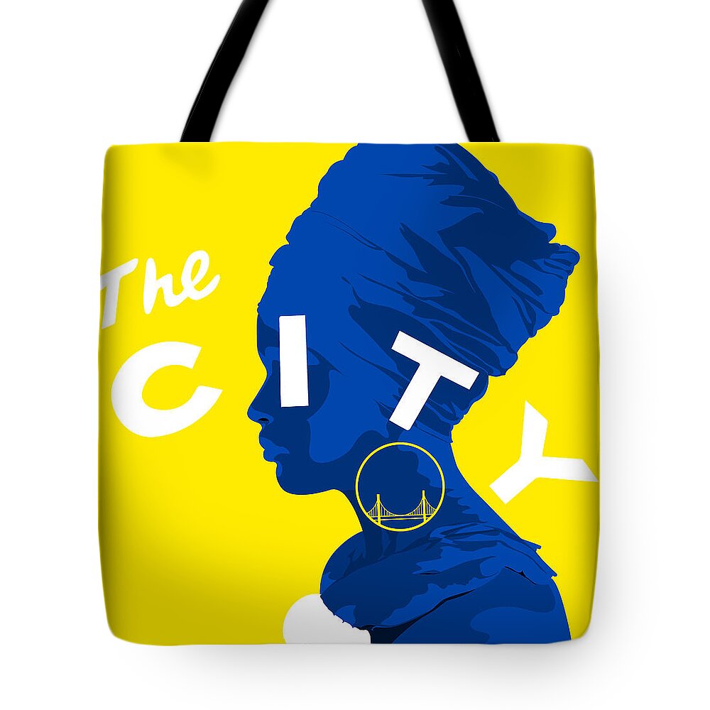 Islam Tote Bag featuring the digital art The City by Scheme Of Things Graphics