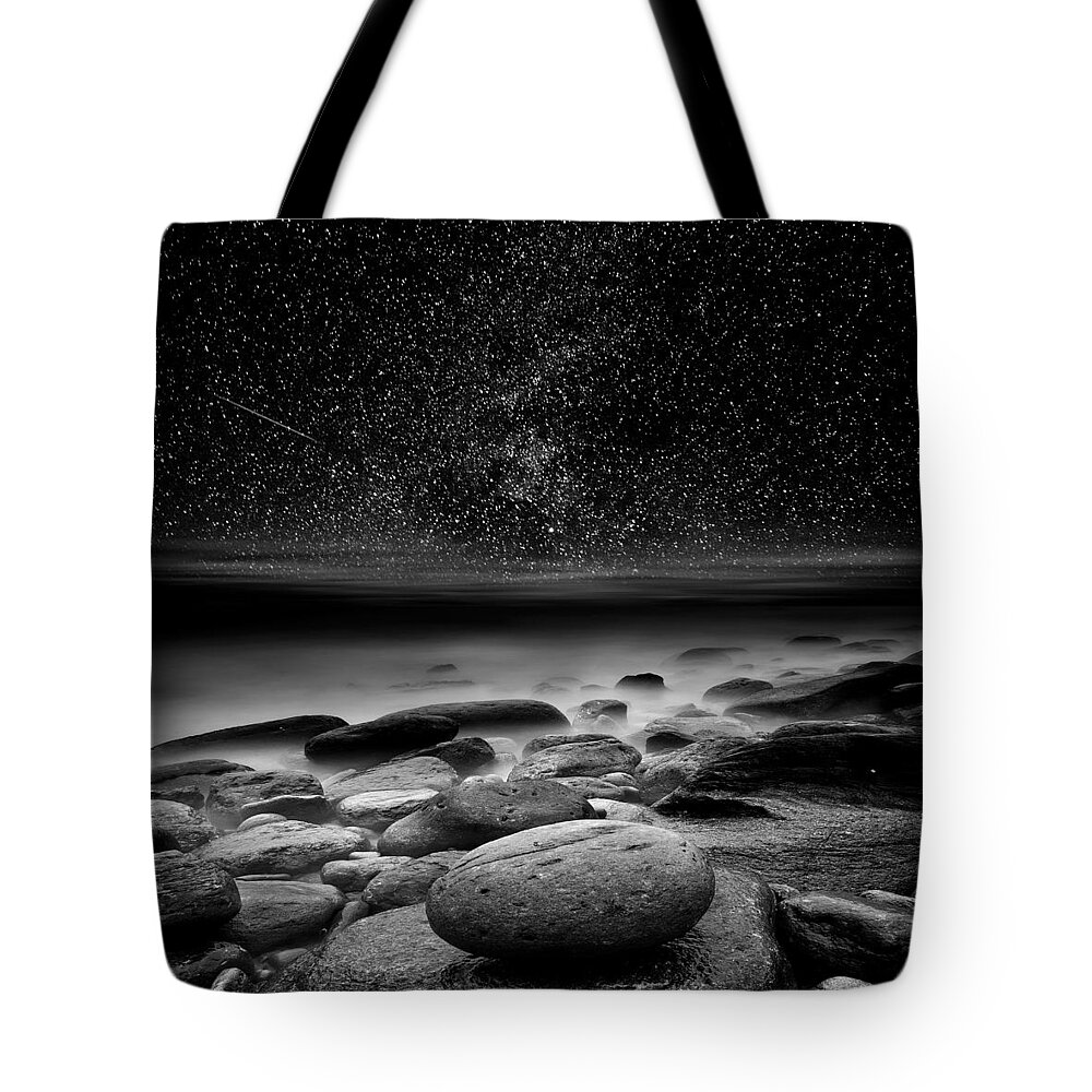 Night Tote Bag featuring the photograph The cosmos #1 by Jorge Maia