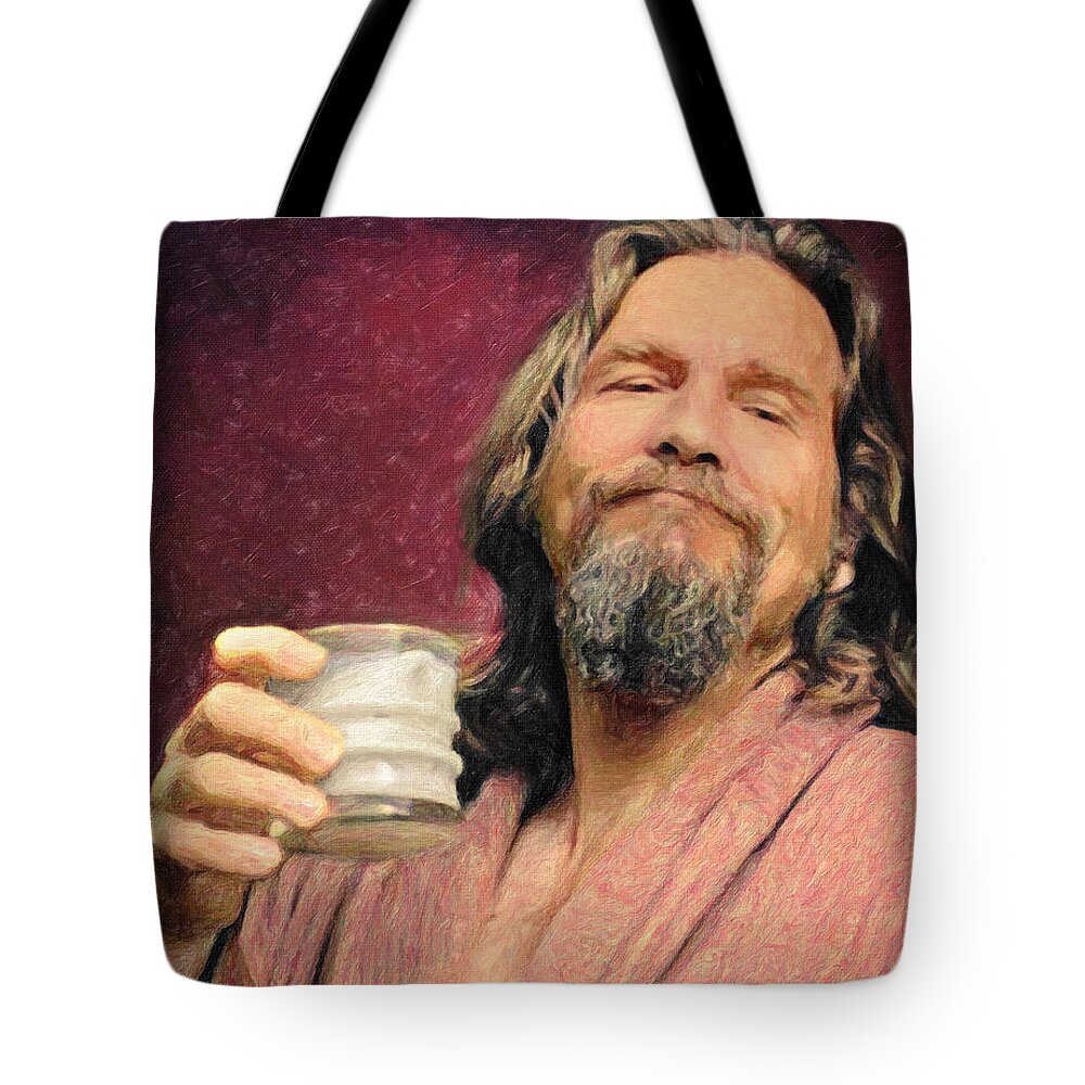 The Dude Tote Bag featuring the painting The Dude by Zapista OU