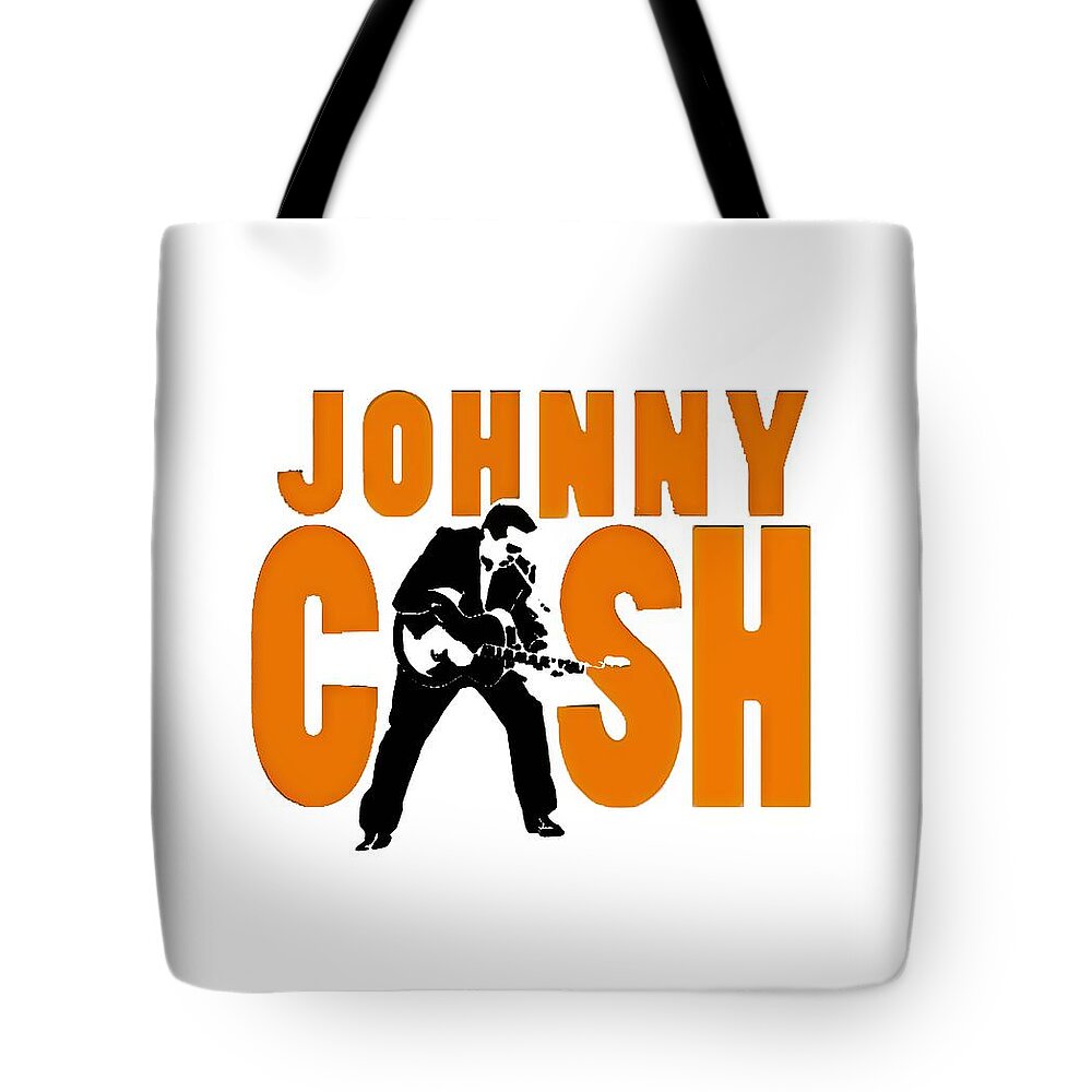 Music Tote Bag featuring the painting The Fabulous Johnny Cash #1 by AM FineArtPrints