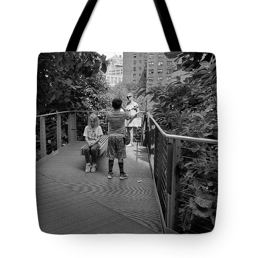 The High Line Tote Bag featuring the photograph The High Line 164 #1 by Rob Hans