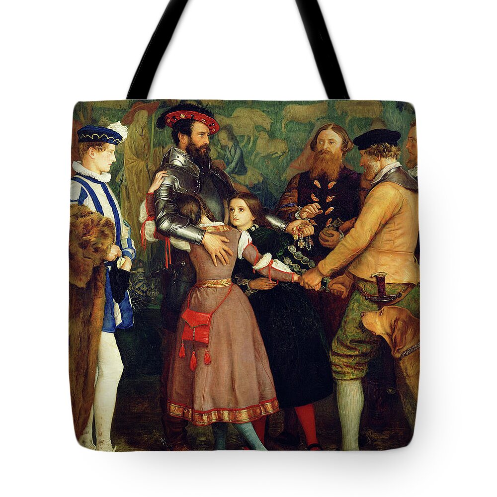 Sir John Everett Millais Tote Bag featuring the painting The Ransom #2 by John Everett Millais
