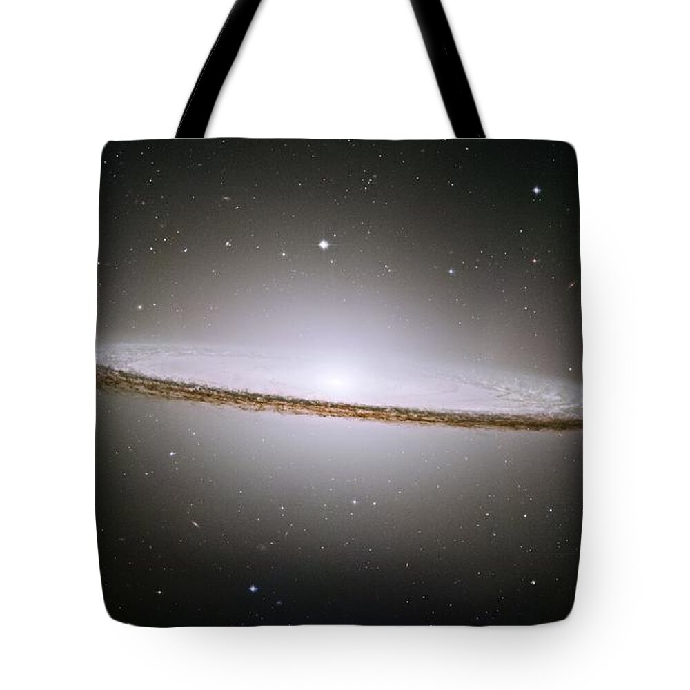 Sombrero Tote Bag featuring the painting The Sombrero Galaxy by Nasa