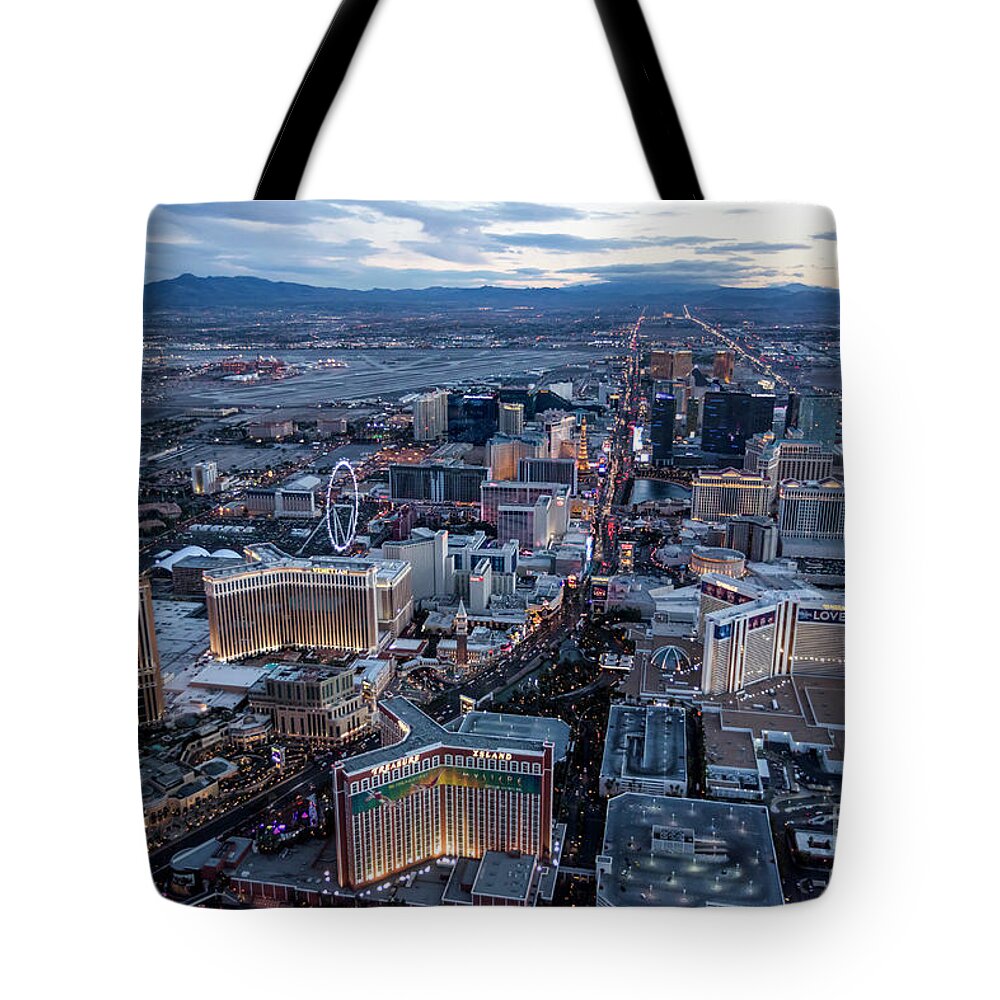 Las Vegas Tote Bag featuring the photograph The Strip at night, Las Vegas #1 by PhotoStock-Israel
