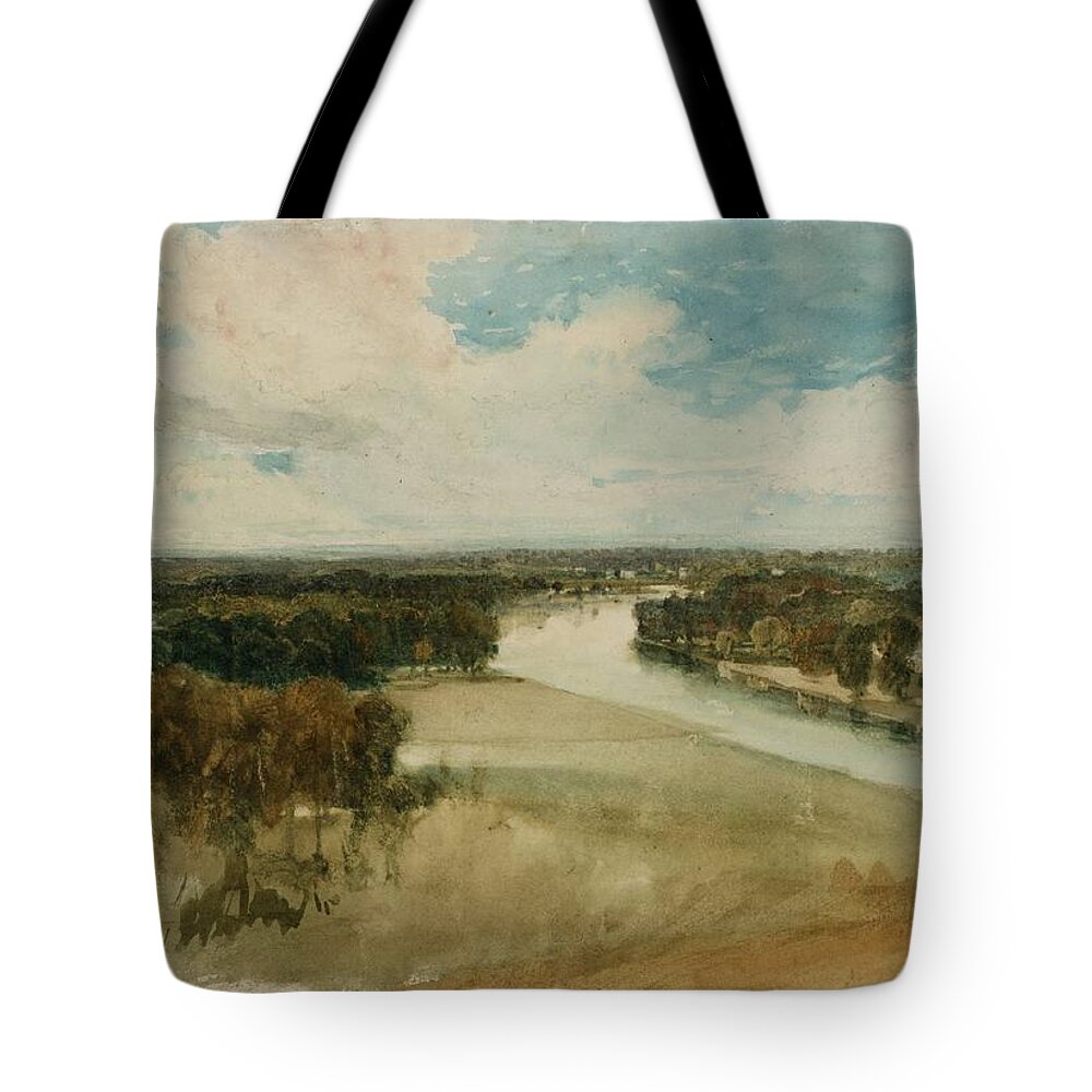 Joseph Mallord William Turner 1775�1851  The Thames From Richmond Hill Tote Bag featuring the painting The Thames from Richmond Hill by Joseph Mallord