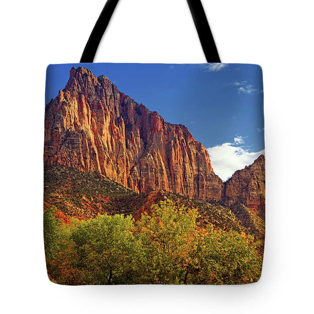 The Watchman Tote Bag featuring the photograph The Watchman #1 by Raymond Salani III