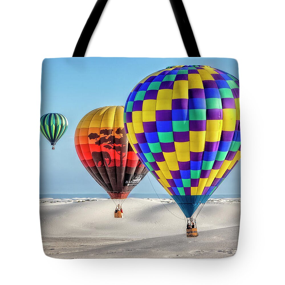 Air Tote Bag featuring the photograph Three in a Row #1 by Diana Powell