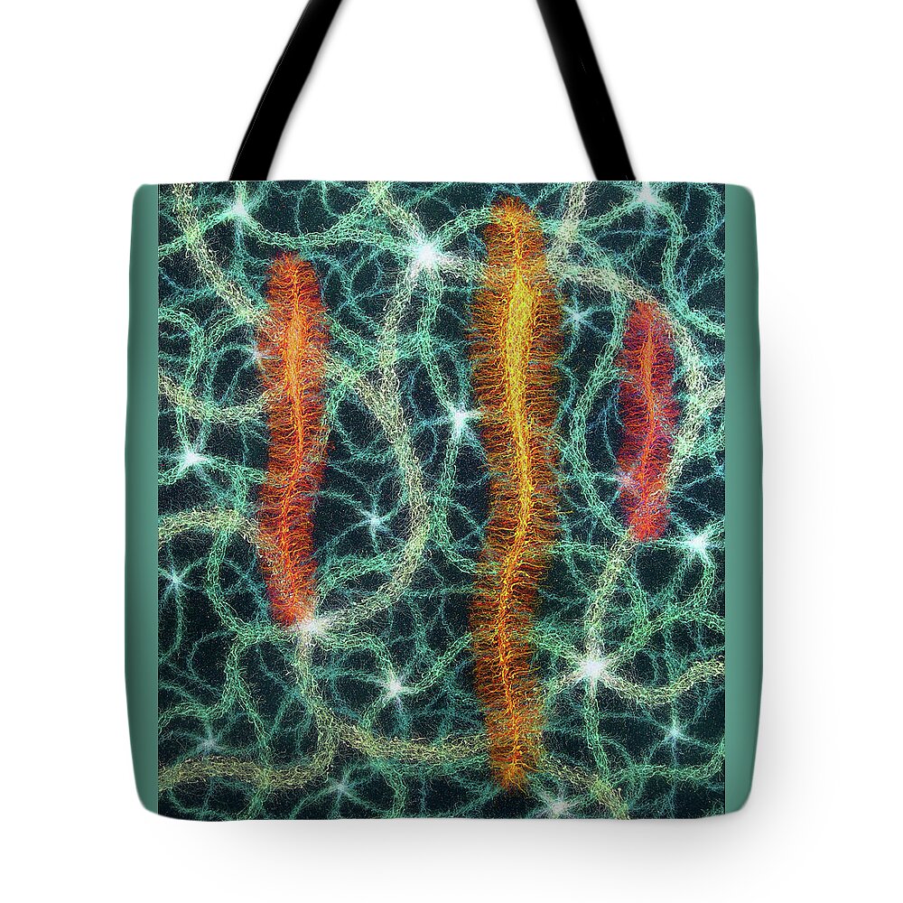 Color Tote Bag featuring the painting Three Three by Stephen Mauldin