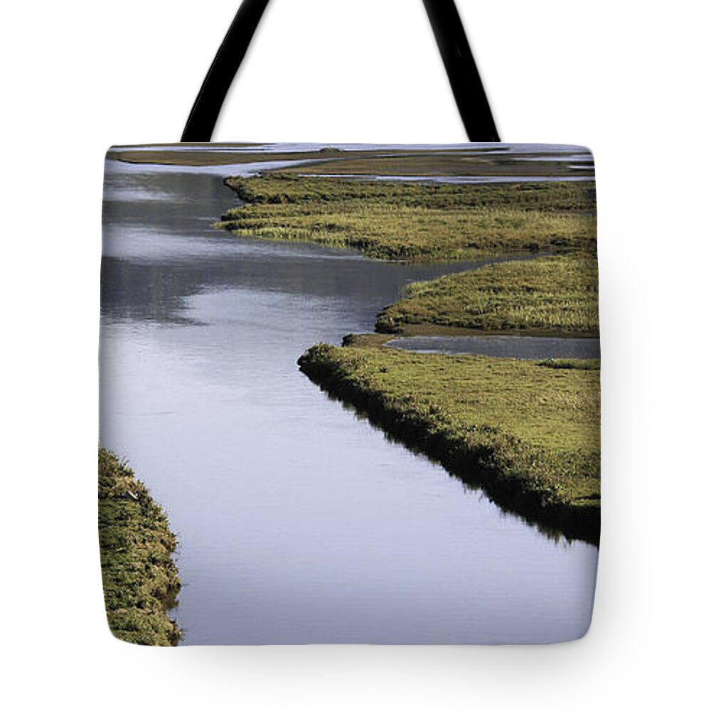 Nature Tote Bag featuring the photograph Tomales Marsh by Joyce Creswell
