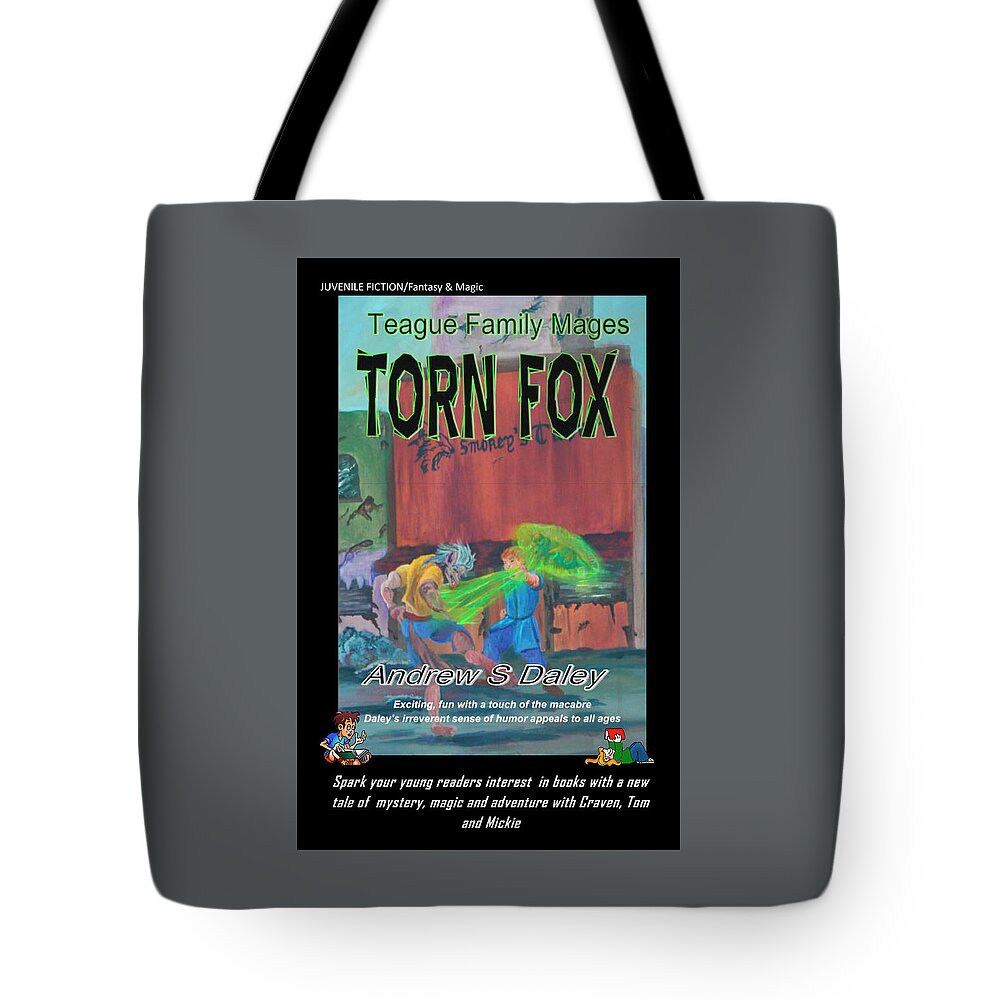 Book Cover Tote Bag featuring the painting Torn Fox #1 by Gail Daley